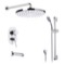 Tub and Shower Faucet Set with Handheld and Rain Shower Head